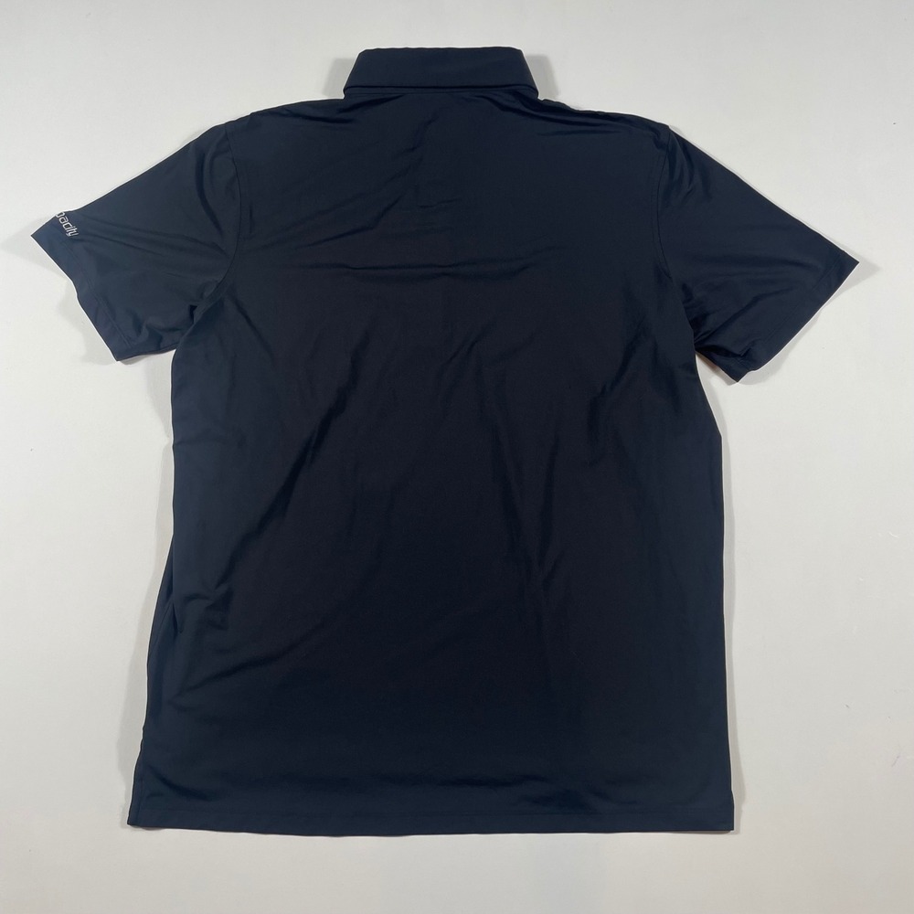 Greyson Polo Shirt Mens Large Performance Stretch Short Sleeve Black - Picture 3 of 5